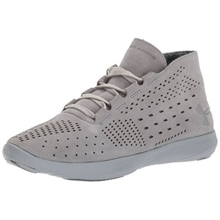 Under Armour Women's Street Precision Mid Lux Lifestyle Shoes, Steel/Overcast Gray, 8.5 B(M)