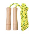 thumbnail image 1 of Corde à Sauter pour Enfants Corde en Coton Réglable Corde Tressée D\'entraînement Physique et Manche en Bois pour Activité Extérieure, Fête, Exercice, 1 of 6