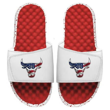

Men s ISlide Red/White Chicago Bulls Americana Slide Sandals