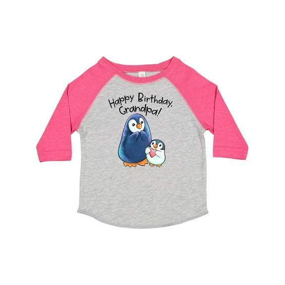 Inktastic Happy Birthday, Grandpa Cute Penguins Boys or Girls Toddler T-Shirt