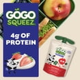 thumbnail image 6 of GoGo squeeZ Low Fat Yogurtz Strawberry Yogurt Snack Pouches, 3 oz (10 Pack), 6 of 17