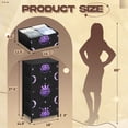 thumbnail image 3 of Dresser for Bedroom with 4 Storage Drawers Purple Crystals Crescent Moons Cosmic Design Dressers Chest of Drawers Steel Framed Fabric Organizers for Closet Living Room Hallway Large Capacity, 3 of 8