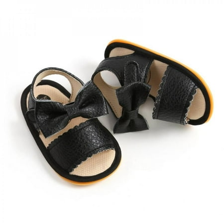 

Xinhuaya Summer Baby Girls Bowknot Sandals Non-slip Rubber Shoes Newborn Slippers First Walkers