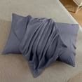 thumbnail image 6 of Pillow Cases Standard Size Set of 2 Microfiber Pillowcases, Super Soft and Cozy Pillow Case Covers with Envelope Closure, 51*90cm (Dark Gray), 6 of 6