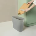 Slim Kitchen Bin Trash Bucket Plastic Narrow Space Garbage Can No Lid