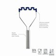 thumbnail image 3 of Silicone Potato Masher, Stainless Steel Handle & Core, Food Mashers Kitchen Utensil, Vegetable Ricer & Avocado Blender, Scratch-Resistant & Heat-Resistant, 3 of 4
