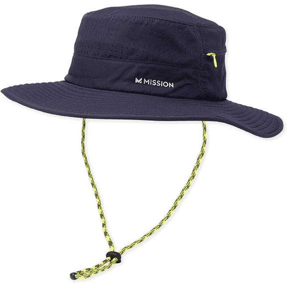 MISSION Unisex Cooling Anywhere Hydroactive Boonie Hat Wide-Brim Hat, Navy