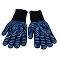 thumbnail image 4 of 1 par de guantes resistentes al calor de aramida y algodón, guantes de barbacoa lavables azules para cocinar, hornear y cortar, 4 of 10
