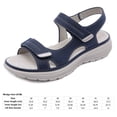 thumbnail image 2 of Sandalias para caminar para mujer Sandalias atléticas planas antideslizantes Sandalias con punta abierta para deportes, 2 of 9