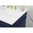 thumbnail image 4 of Elegant Decor Bennett 60" Aluminum MDF Double Bathroom Vanity in Blue, 4 of 8