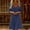 *Navy, variant on ClodeEU Women's V Neck Long Sleeve Maxi Dress ,Solid Color Casual Fit and A-Line Dress with Pockets Black,Womens Plus S
