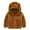 Brown, variant on Toddler Girls Boys Fleece Hoody Jacket Zip Up Teddy Solid Color Coat Bear Ears Warm Winter Outwear