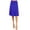 Blue, variant on Women's Casual Foldable High Waist A-Line Midi Skirt with Stretch Fabric