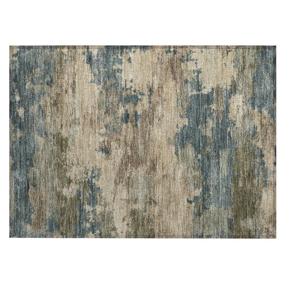 Dalyn Rugs Machine Washable Indoor/Outdoor Chantille ACN2075 Teal 1'8" x 2'6" Rug