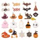thumbnail image 1 of 23 Piezas Colorido Halloween Metal Encanto Decoración Formas Vívidas Amplias Aplicaciones DIY Hacer Halzgos, Cabaza Murciégo Accesorio SOLEDAD colgantes del encanto, 1 of 7