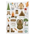 thumbnail image 3 of Ambesonne Adventure Tablecloth Rectangular Table Cover, Camping Equipment, 60"x90", Multicolor, 3 of 4