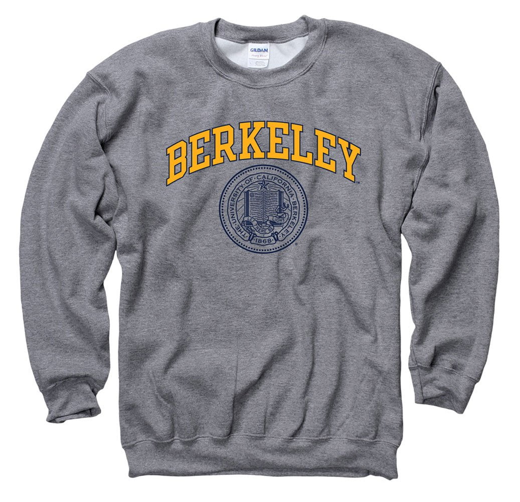 Shop College Wear UCLA Double Arch Mens Crew-Neck Sweatshirt-Charcoal