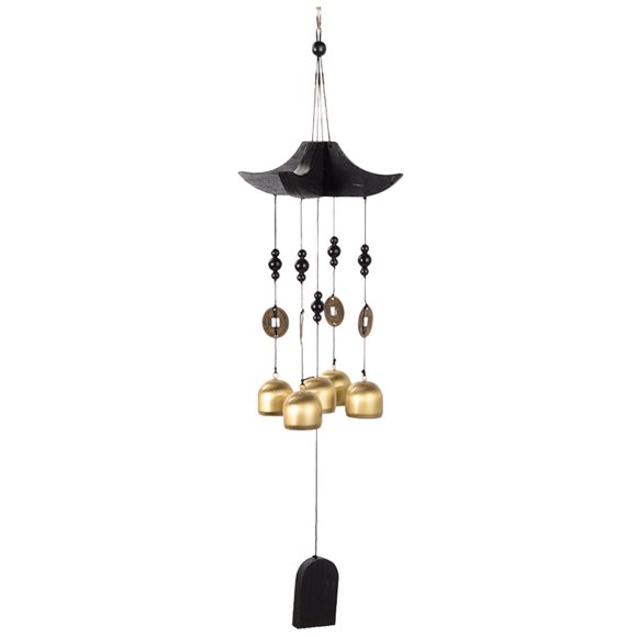 Cloches à Vent pour Usage Extérieur et Intérieur Bois 1Pcs