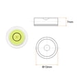 thumbnail image 2 of 4 Packs Round Bubble Level 13x7mm Mini Circular Bullseye Spirit Levels for Leveling Camera Tripod Telescope, Lime, 2 of 6
