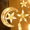 thumbnail image 3 of EIMELI 138 LED Star and Moon Fairy Lights  Contemporary USB Powered Indoor String Lights with Remote Control  8 Modes Plastic Decor for Valentine‘S Day  Ramadan  Christmas  and Wedding De, 3 of 7