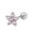 Pink Steel Color*, variant on Jiaroswwei 1Pc Women Cubic Zirconia Flower Ear Stud Earring Piercing Cartilage Jewelry Gift