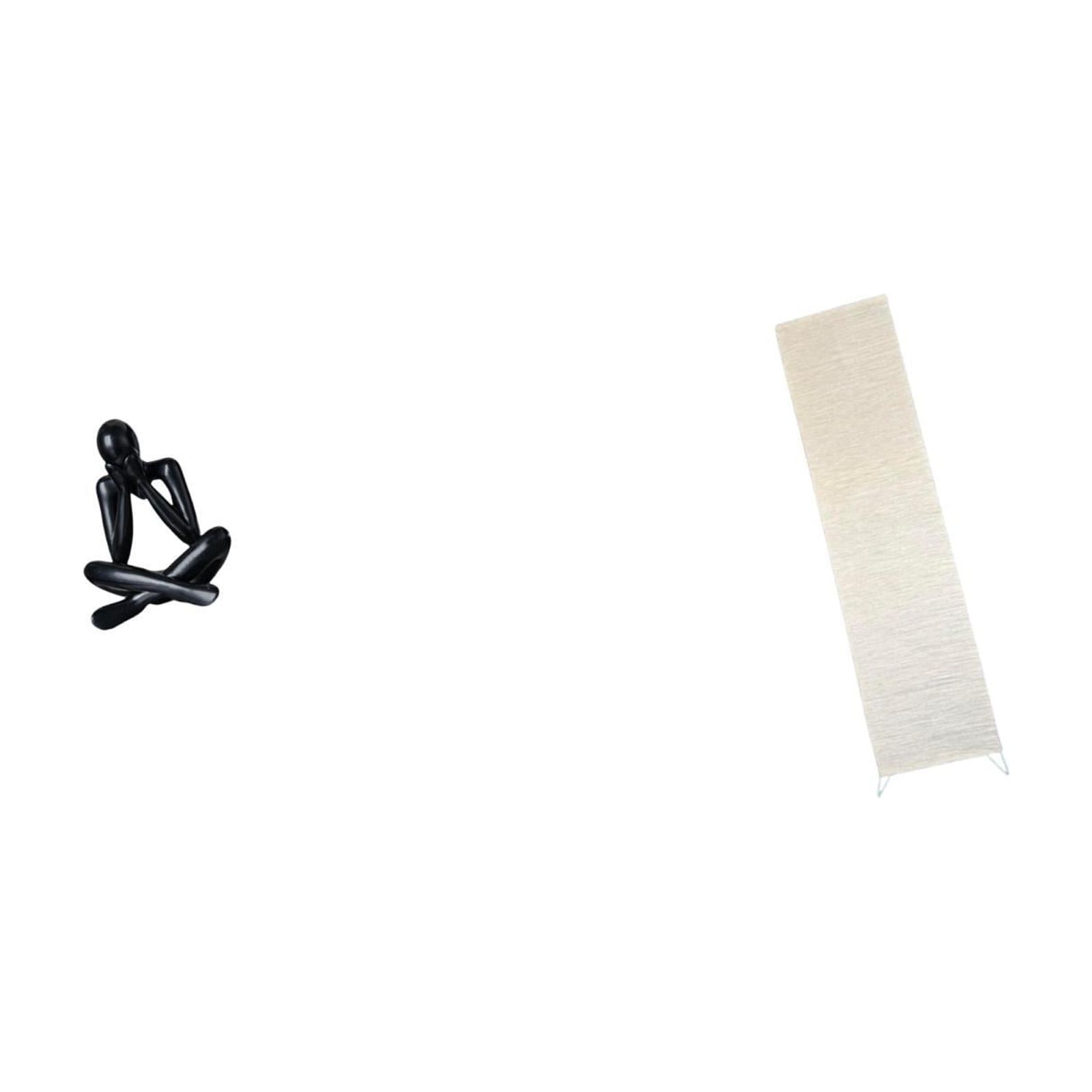 Desktop Figurine Thinker Abstract Sculpture Floor Lamp Shade Lightweight PP Material for Home Office Living Room Decor