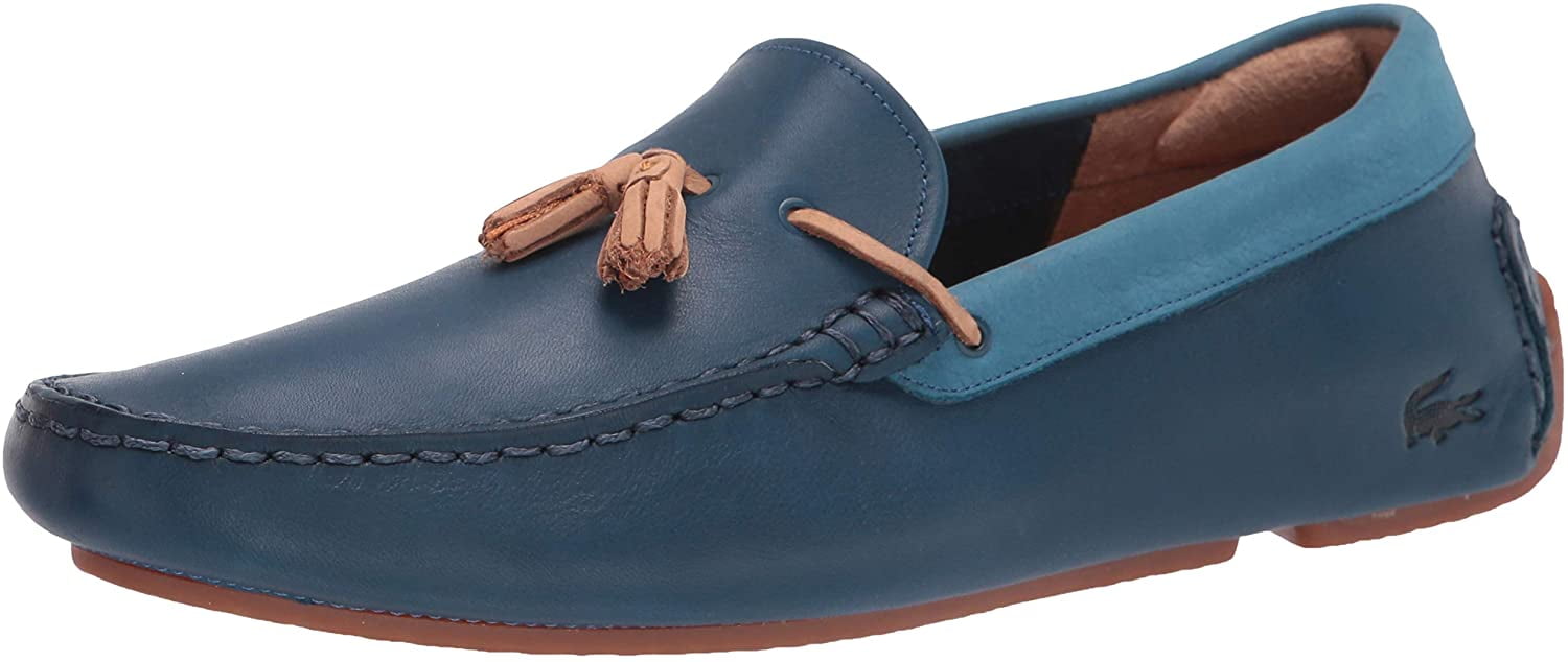 Men's piloter leather moccasins lacoste hotsell