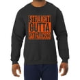 thumbnail image 2 of Straight Outta San Francisco SF Fan | Fantasy Baseball Fans | Mens Sports Crewneck Graphic Sweatshirt, Black, 2XL, 2 of 4