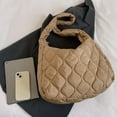 thumbnail image 5 of Quilted Bag for Women Puffer Tote Bag Quilted Shoulder Bag Puffy Hobo Bag Lightweight Quilted Padding Tote, 5 of 6