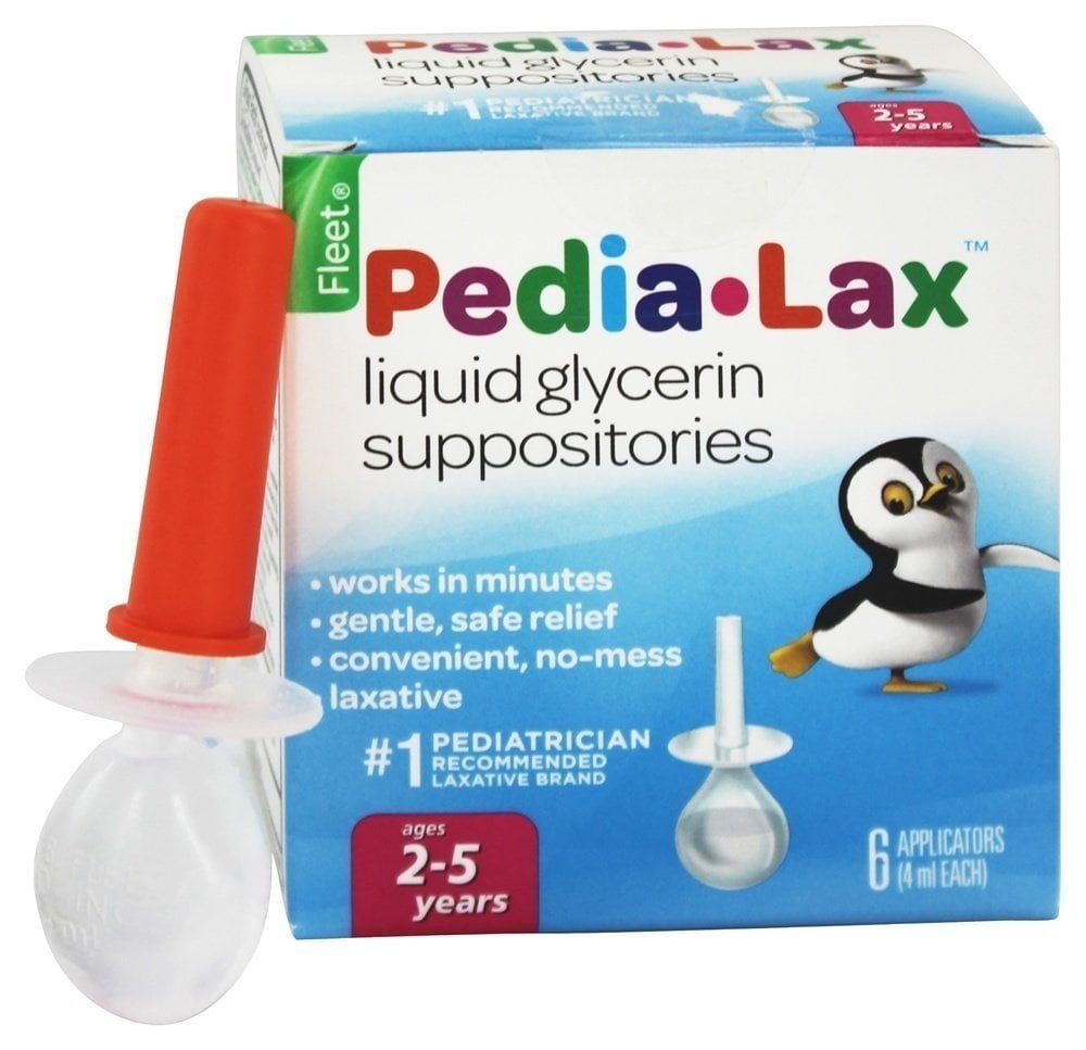PediaLax Liquid Glycerin Suppositories, 6 Applicators (Pack of 1