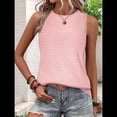 thumbnail image 4 of Camisas Casuales de Verano para Mujer, con Cuello Redondo y Mangas , Color Rosa, Talla L, 4 of 7