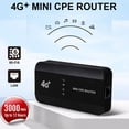 thumbnail image 4 of 4G WiFi Mobile Hotspot, Pocket Mobile Router Hasta 10 Usuarios Conexión Ethernet 300Mbps para al aire libre para acampar, 4 of 7