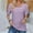 Purple, variant on Sakmal Ladies Tops Plus Size Green Short Sleeve Puff Sleeves Solid Scoop Neck T-Shirts Womens T Shirts