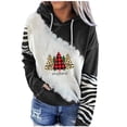 thumbnail image 2 of Pntutb Moda Mujer Navidad Impreso Blusa Suelta De Manga Larga Tops Casuales Sudaderas Con Capucha Pntutb Pntutb-5121, 2 of 5