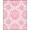 Pink, Pattern 7, variant on Flatwoven High Traffic Area Rug, Funky Flamingo Flourish with Abstract Animal Inspired Details, Non Slip, Stain Resistant, Washable Area Rugs for Living Room, Bedroom(Pink, 4X6)