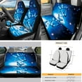 thumbnail image 3 of Yuyamidu Blue Butterfly Car Seat Covers Full Set of 16 Steering Wheel Cover Seat Belt Pads Gear Shift Knob Cover Cup Holders Rearview Mirror Cover Key Ring Car Windshield Sun Shade for Women Gifts, 3 of 7