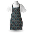 thumbnail image 3 of Paisley Apron Unusual Boteh Revival Themed Tribal Pattern in Vibrant Tones Image, Unisex Kitchen Bib Apron with Adjustable Neck for Cooking Baking Gardening, Mint Coral and Slate Blue, by Ambesonne, 3 of 3