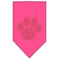 thumbnail image 1 of Paw Orange Rhinestone Bandana Bright Pink Small, 1 of 1