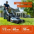 thumbnail image 3 of SENIX X6 60V Max* Brushless Push Lawn Mower 21in Blade 22in Deck with 6Ah Battery & Rapid 8A Charger, 3-in-1, Smart LED Display, 7-Position Height Adjustment, 3-Mode Available LPPX6-H, 3 of 12