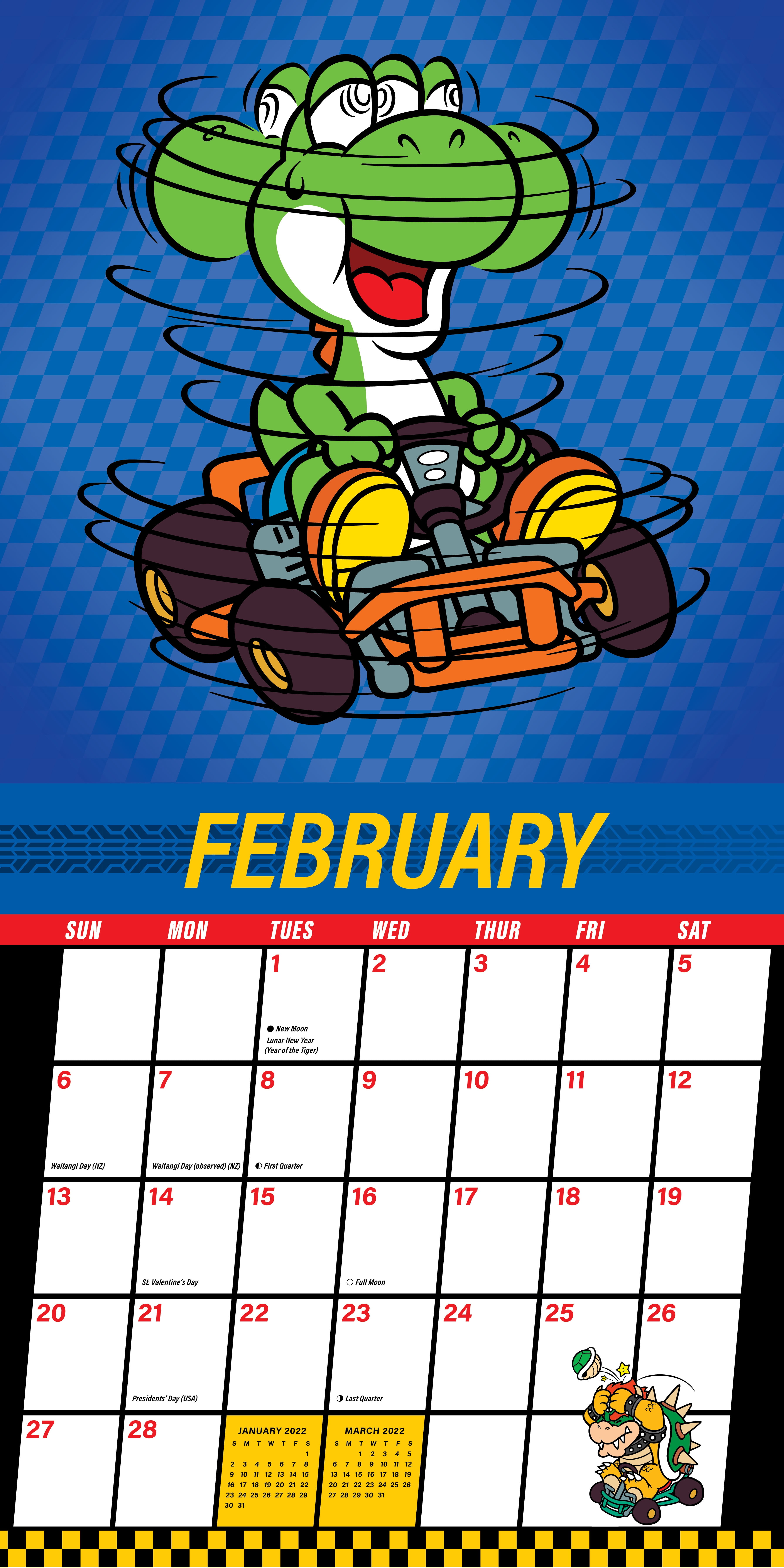 2022 Mario Kart 12" x 12" Wall Calendar by Andrews McMeel Publishing