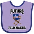 thumbnail image 3 of Inktastic Future Filmmaker Director Chair Boys or Girls Baby Bib, 3 of 4