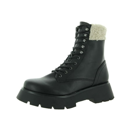 

Circus by Sam Edelman Womens LARSA Faux Shearling Cuff Combat & Lace-up Boots