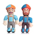 thumbnail image 1 of Dos muñecos de peluche humanoides del Programa de Iluminación en Inglés para Niños Estadounidenses BRILLAR  Rojo Verde, 1 of 5