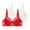 Beige/White/Red, variant on 3 Pcs Floral Lace Underwire Bras Womens Plus Size Plunge Push Up T-Shirt Bras Support Demi Padded Bralette, 34/75C