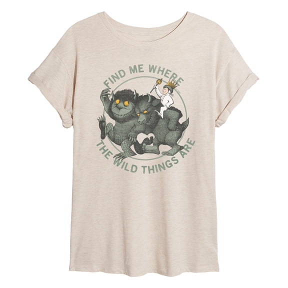 Where The Wild Things Are - Find Me - Juniors Oversized Graphic T-Shirt