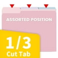 thumbnail image 3 of SUNEE Manila File Folder 8.5 x 11 1/3 Cut Letter Size 100 pack Filing Folder for Work Home 10 Pastel Colors, 3 of 7