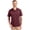 Bordeaux, variant on BCK01127 Prospect Eco Textured Stretch Recycled Mens Big & Tall Polo-College Orange-2XT