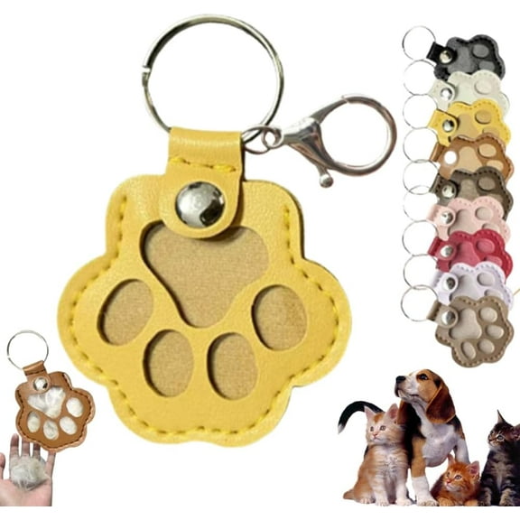 Pet Fur Memory Charm, Pet Memory Charm, Pets Memorial Gifts for Dogs, Dog Hair Keychain, Pets Fur Keepsake Keychain