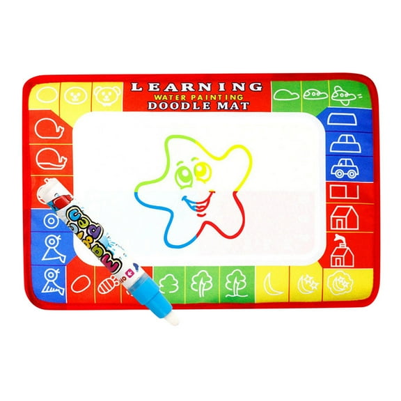 teens’S Water Painting Mat Learning Blanket Educational Drawing Board with Brush for teen Early Learning Toy Gift, 1×Water Canvas 1×Brush 1×Instruction Manual