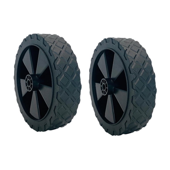 davian 2 Pieces Replacement Wheels Solid Rubber Hand Truck Wheels Heavy Duty Ball Bearing Rubber Tire Suitable for Air Compressors Snow Blowers Ga